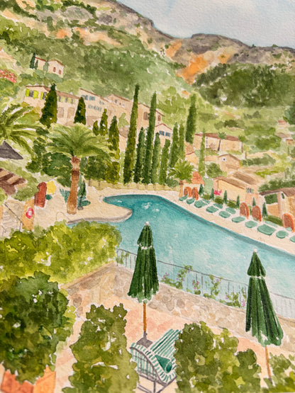 Aquarelle originale Mallorca