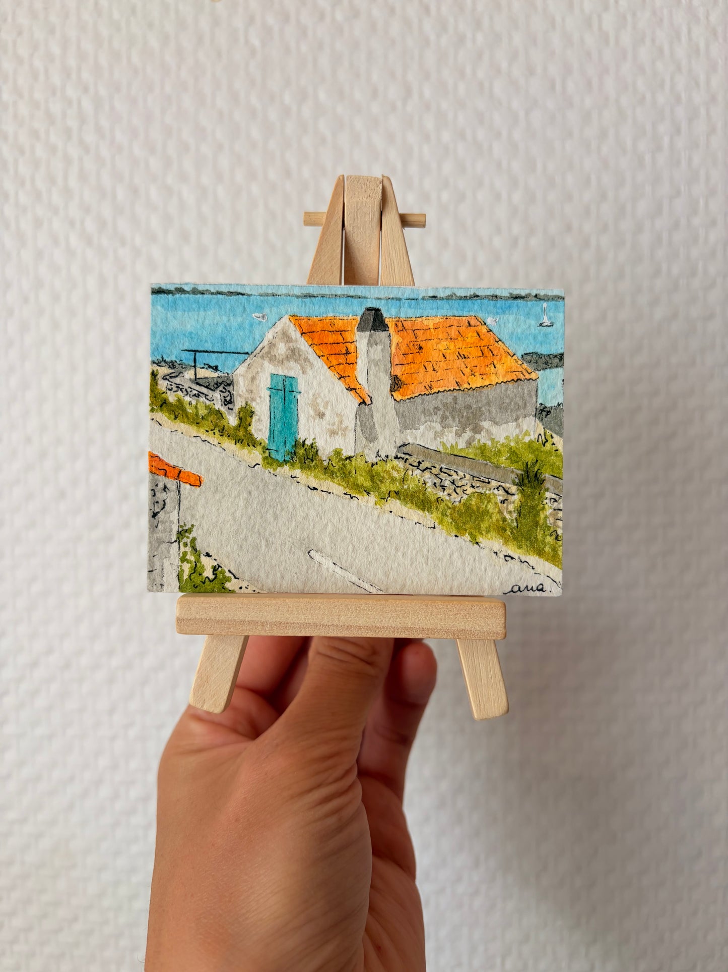 Aquarelle originale La Moulinatte